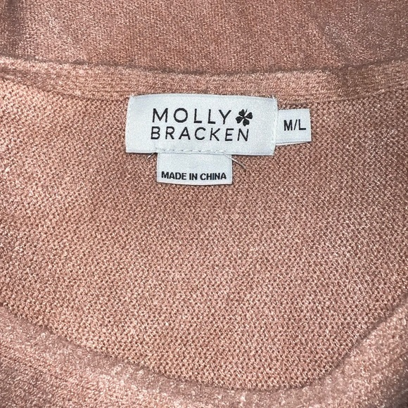 Molly Bracken Medium/Large Sweater Poncho with Pearl Beads - Picture 3 of 5